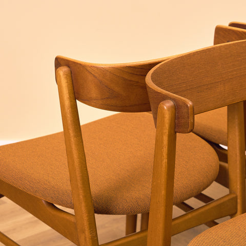 Danish set of 6 dining chairs 'model 206' by Thomas Harlev for Farstrup