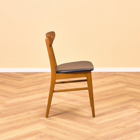 Danish dining chairs in teak & beech by Farstrup, model '210'