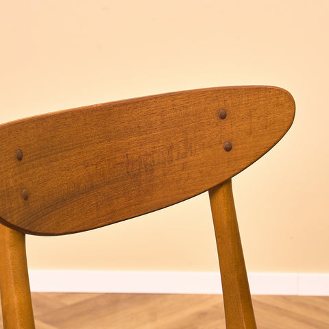 Danish dining chairs in teak & beech by Farstrup, model '210'