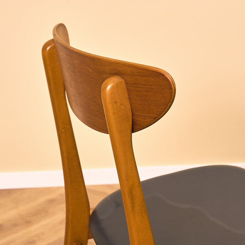 Danish dining chairs in teak & beech by Farstrup, model '210'