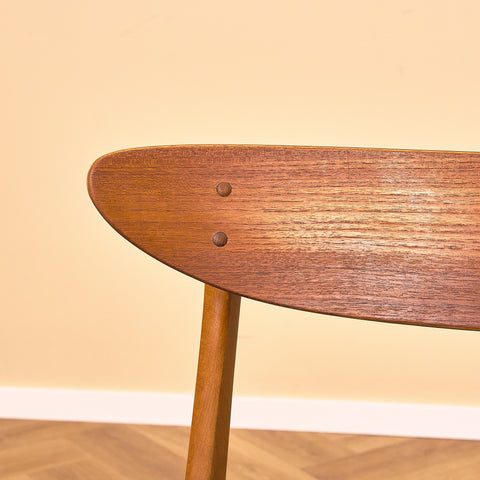 Danish dining chairs in teak & beech by Farstrup, model '210'