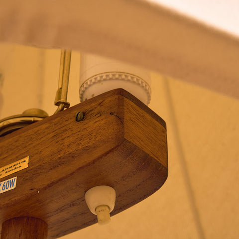 Swedish floor lamp in teak by AB Stilarmatur, Trånas