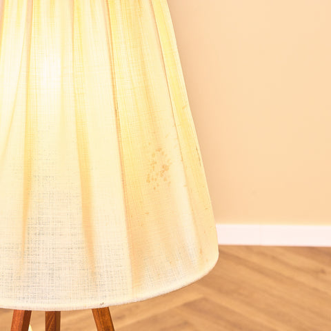 Swedish floor lamp in solid teak wood