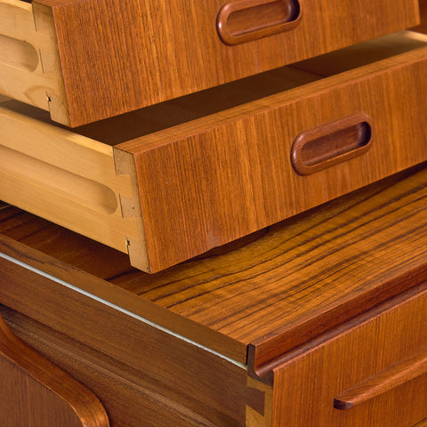 Danish secretary in teak
