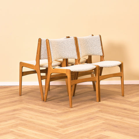 Danish dining chairs in oak by Erik Buch for Anderstrup Møbelfabrik, model 89