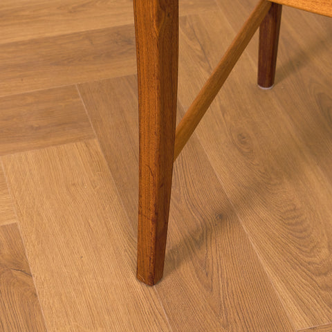 Swedish dining chairs in walnut by Karl Erik Ekselius