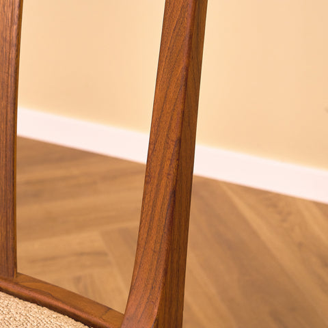 Swedish dining chairs in walnut by Karl Erik Ekselius