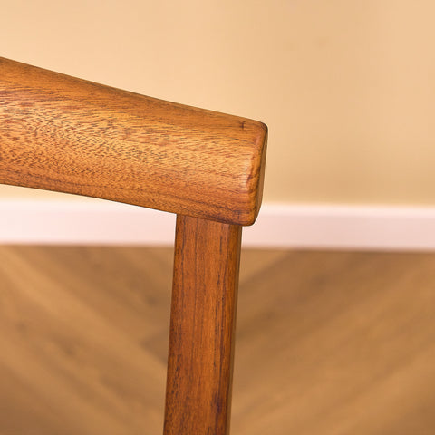 Swedish dining chairs in walnut by Karl Erik Ekselius