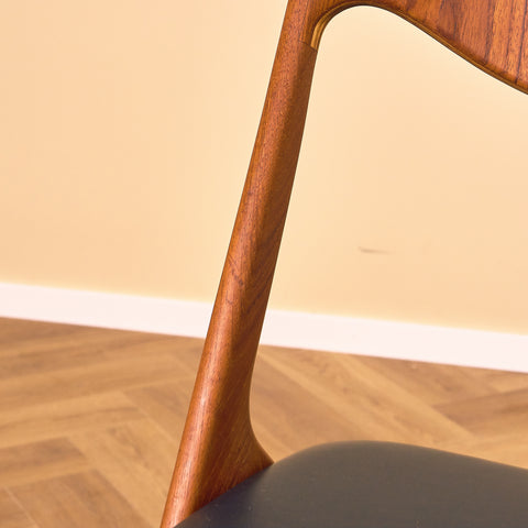 Swedish dining chairs in teak by Albin Johansson & Söner, Hyssna
