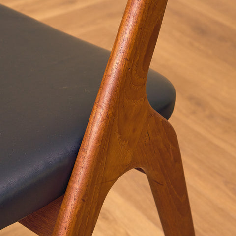 Swedish dining chairs in teak by Albin Johansson & Söner, Hyssna