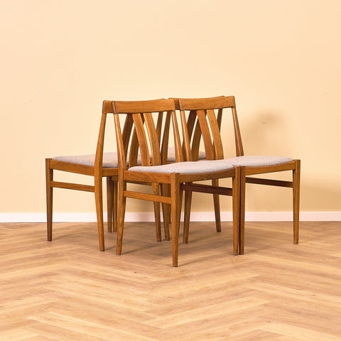 Swedish dining chairs in walnut, model 'Köln', by IKEA