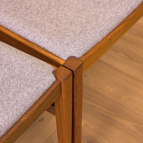 Swedish dining chairs in walnut, model 'Köln', by IKEA