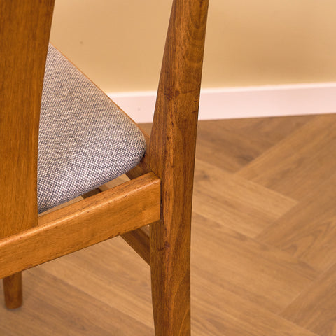Swedish dining chairs in walnut, model 'Köln', by IKEA