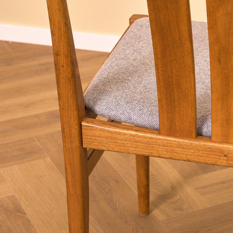 Swedish dining chairs in walnut, model 'Köln', by IKEA