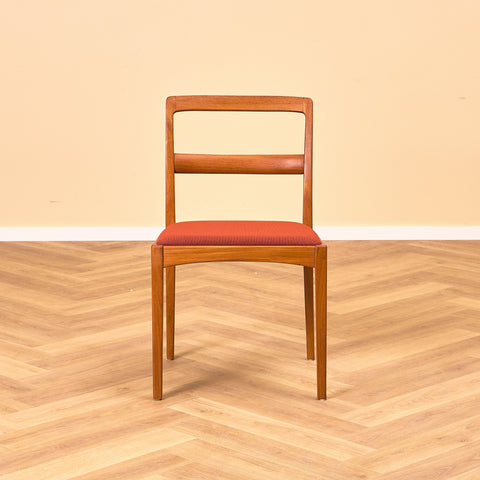 Swedish dining chairs in teak