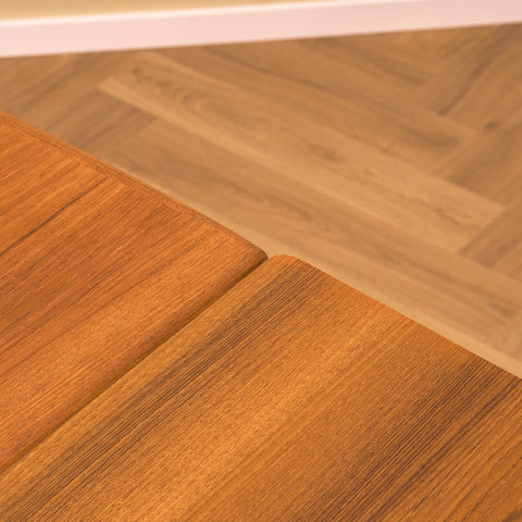 Swedish coffee table in teak & beech by Emmaboda Möbelfabrik