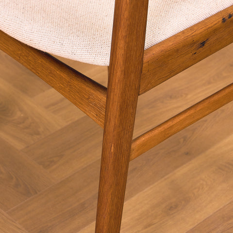 Danish dining chairs in oak by Erik Kirkegaard