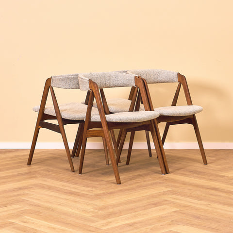 Danish set of 4 dining chairs 'model 205' by Thomas Harlev for Farstrup