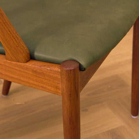 Danish dining chairs in teak, model 31 by Kai Kristiansen