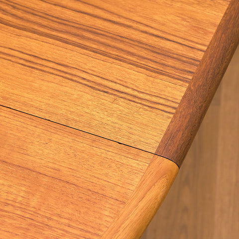 Danish round dining table in teak