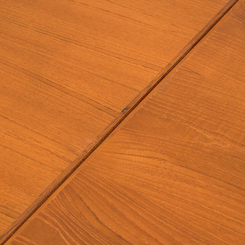 Swedish dining table in teak and beech