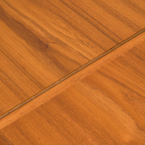 Danish dining table in teak and walnut