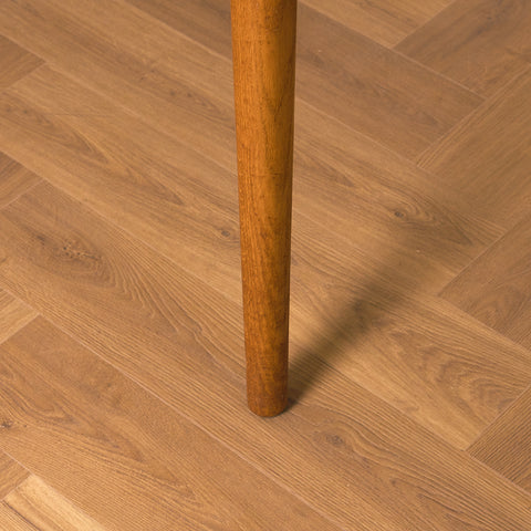 Danish rectangular dining table in teak and oak
