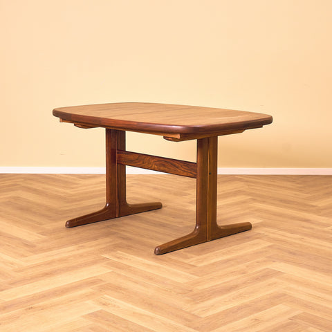 Danish oval dining table in Santos rosewood