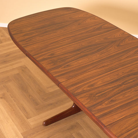 Danish oval dining table in Santos rosewood