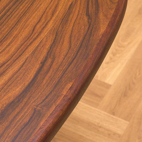 Danish oval dining table in Santos rosewood