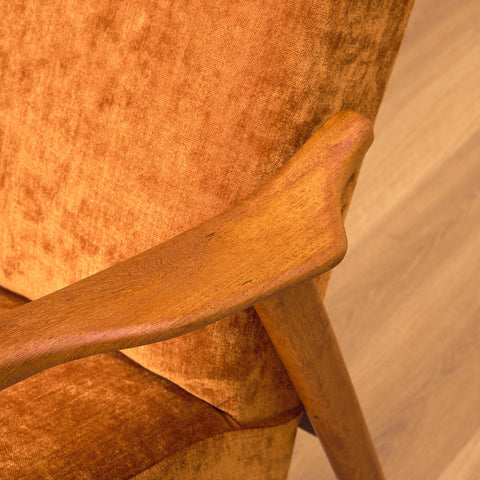 Swedish armchair in teak by Bröderna Andersson, Ekenässjön