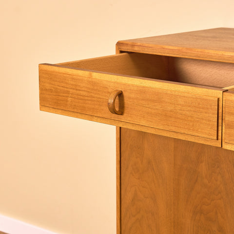 Swedish sideboard in walnut by Bertil Fridhagen for Bodafors, model 'Fasett'