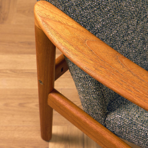 Swedish armchair in teak by DUX