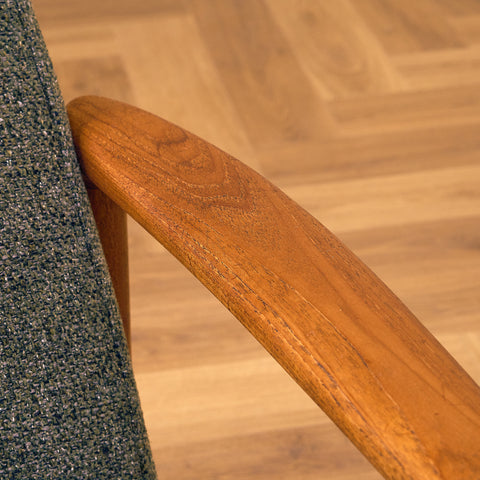 Swedish armchair in teak by DUX