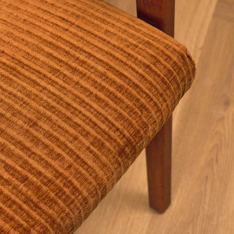 Swedish armchair and stool in teak by Kock Möbler AB, Malmö