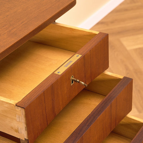 Danish writing desk in teak