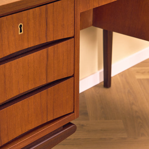 Danish writing desk in teak
