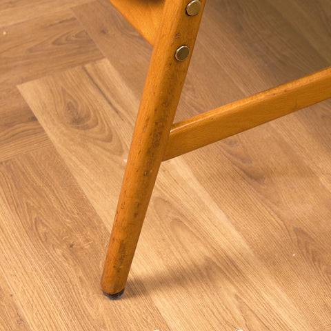 Swedish armchair in solid beech wood by Alf Svensson for Bra Bohag, model "Contour"