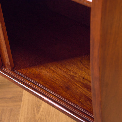 Swedish side table in stained teak