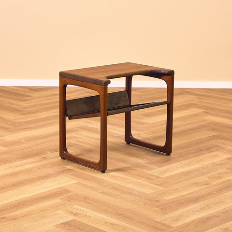 Danish side table in stained teak by Jakob Brink for BR Gelsted Møbler