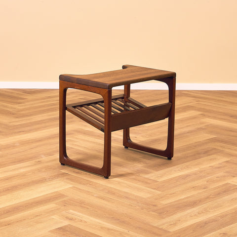 Danish side table in stained teak by Jakob Brink for BR Gelsted Møbler