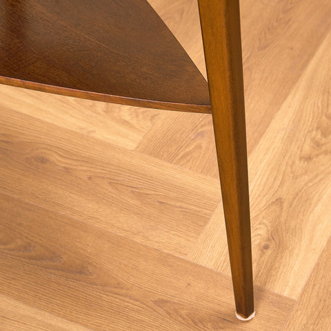 Danish side table in walnut and beech, model '252-BE', by Jørgen Aakjær Jørgesen for Mobelintarsia