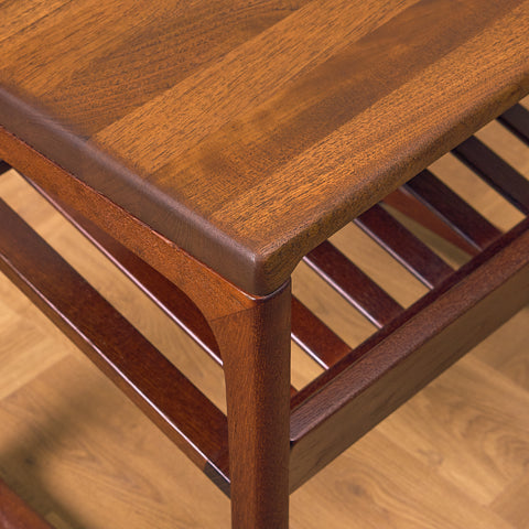 Danish side table in stained teak by Jakob Brink for BR Gelsted Møbler