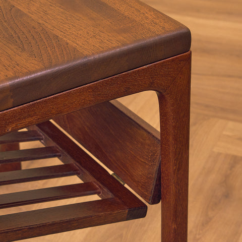 Danish side table in stained teak by Jakob Brink for BR Gelsted Møbler