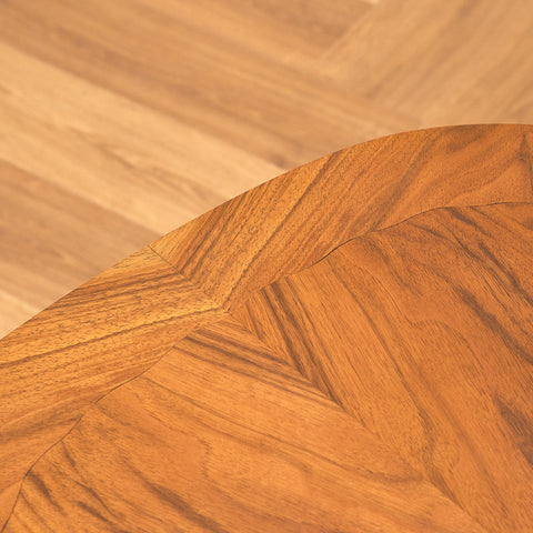 Danish side table in walnut and beech, model '252-BE', by Jørgen Aakjær Jørgesen for Mobelintarsia