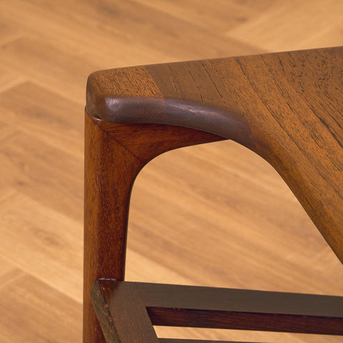 Danish side table in stained teak by Jakob Brink for BR Gelsted Møbler
