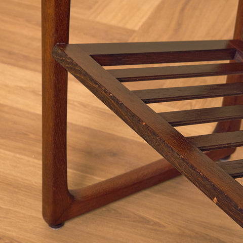 Danish side table in stained teak by Jakob Brink for BR Gelsted Møbler
