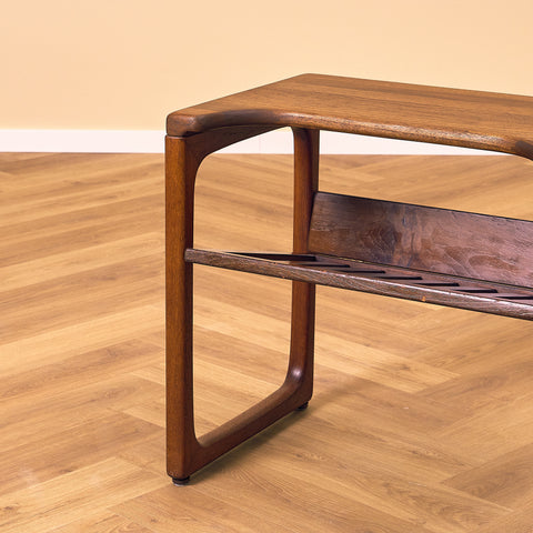 Danish side table in stained teak by Jakob Brink for BR Gelsted Møbler