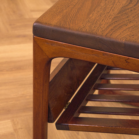 Danish side table in stained teak by Jakob Brink for BR Gelsted Møbler