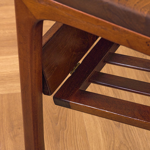 Danish side table in stained teak by Jakob Brink for BR Gelsted Møbler
